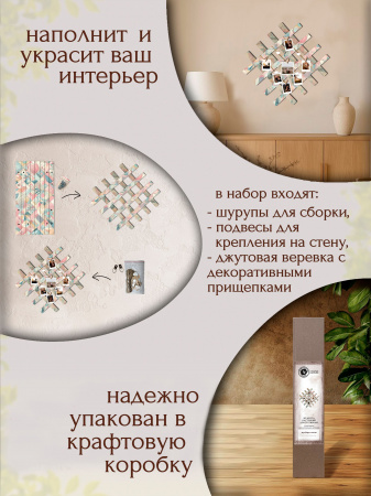 Мудборд настенный интерьерный декоративный Ласпи